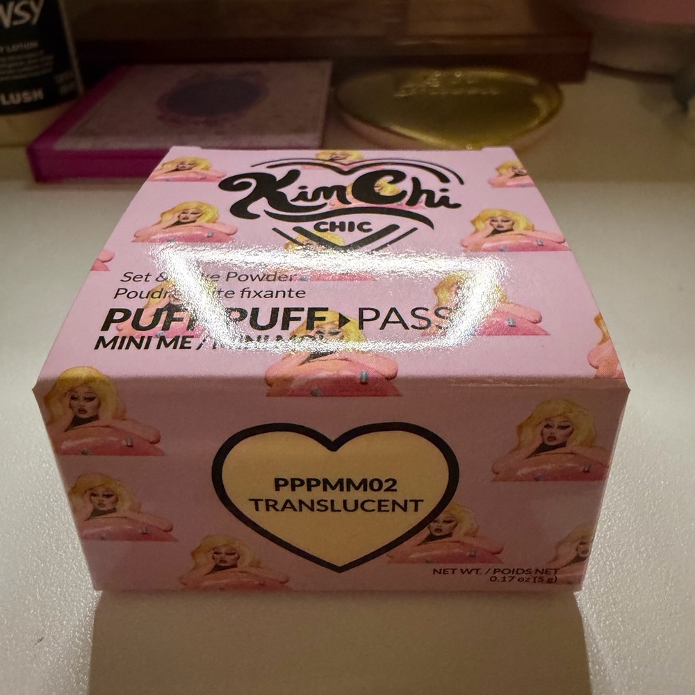 Kim Chi Chic Puff Puff Pass Mini Me Sealed Set & Bake Powder 02 Translucent BNIB